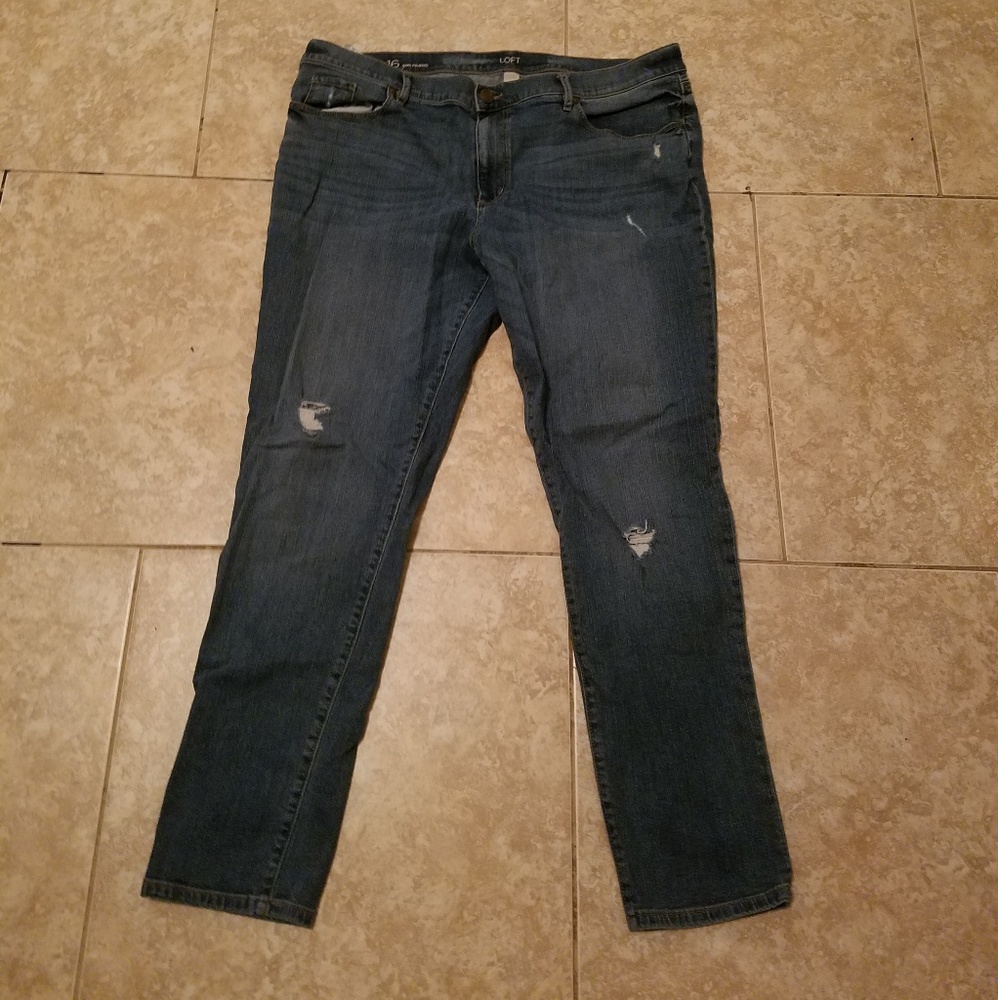 Loft size 16 boyfriend jeans